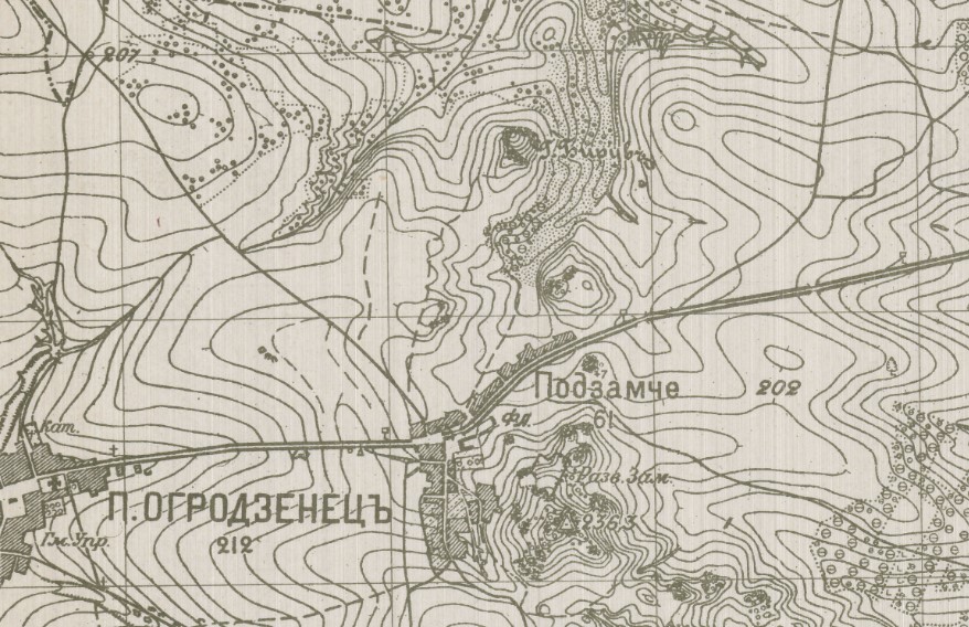 Góra Birów, Niemieckie mapy zaboru rosyjskiego, Gruppe Warschau, 1915 r..jpg