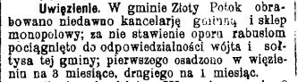 napady, uwięzienie wójta i sołtysa, G.Cz. 117, 1908 r..jpg