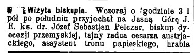 Wizyta biskupia J.S.Pelczara, G.Cz. 121, 1908 r., cz.1.jpg