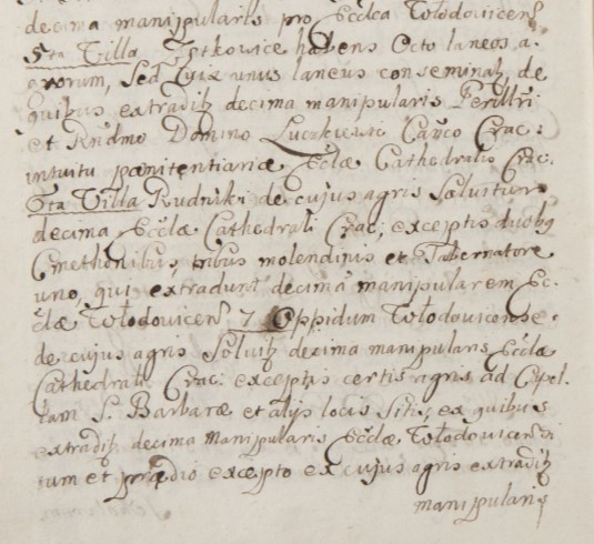 wizytacje parafii dekanatu lelowskiego, Włodowice, 1711 r. cz.11.jpg