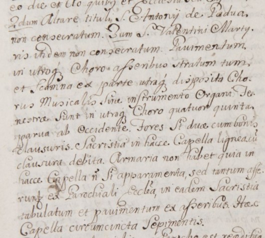 Kapliczka Świętej Barbary, Włodowice, Wizytacja 1711 r., cz.3.jpg