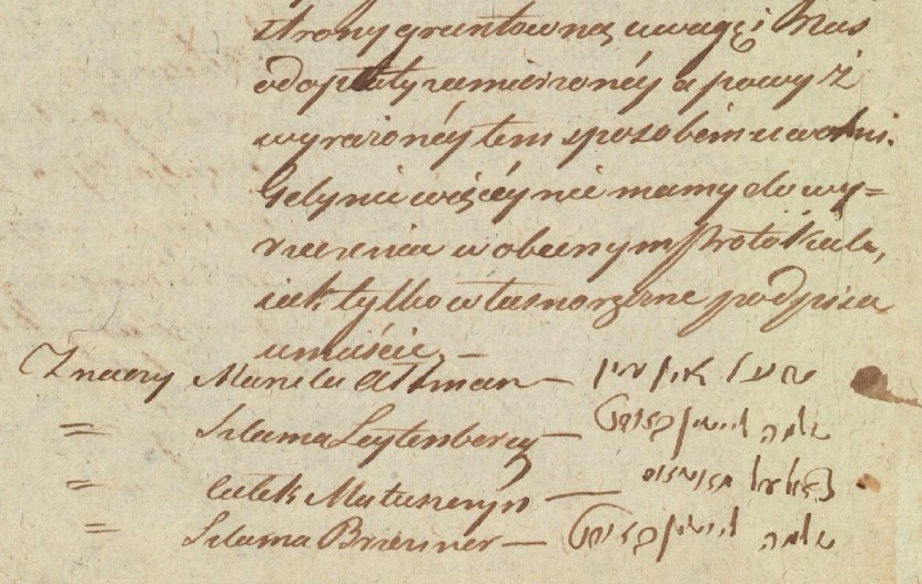 Sprawa czynszu mieszkańców miasta Włodowice na rzecz właściciela Męcińskiego, protokół, cz.6.jpg