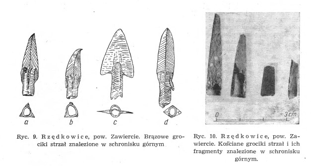 Łużyckie i scytyjskie zabytki... Wiadomości Archeologiczne, tom XXIII, 1956, grociki strzał.jpg