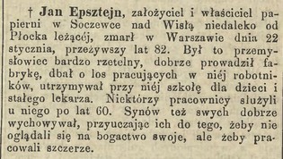 nekrolog, Jan Epsztejn, G.Św.213, 1885 r..jpg