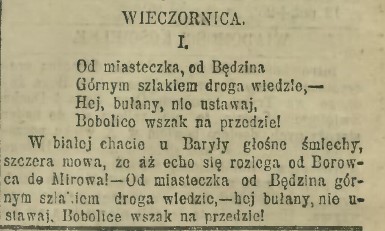 Wieczornica, Kurier Polski 149, 1901 r., cz.1.jpg